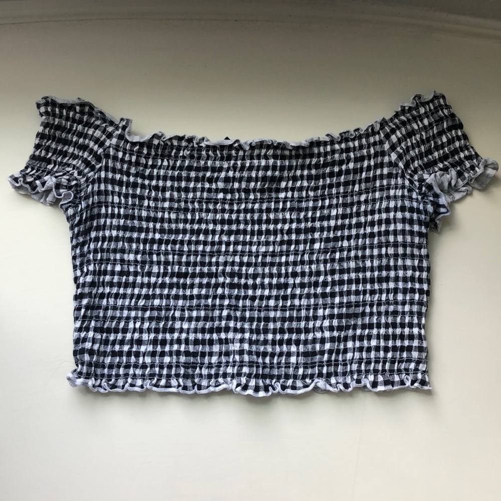 H&M Smocked off-shoulder top!